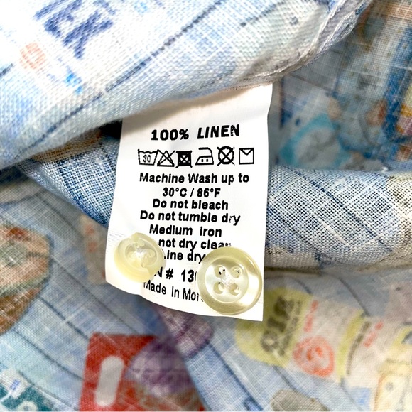 Michael’s 100% Linen Men’s Shirt. Size Medium. NWT. - Picture 12 of 12